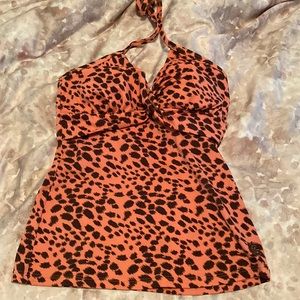 Hapari tankini -coral cheetah-size XS
